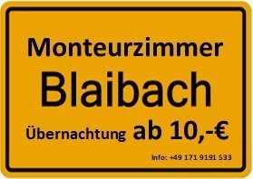 Monteurunterkunft, Übernachtung, Kurzzeitmiete